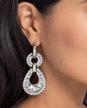 Load image into Gallery viewer, Paparazzi Hammered Highway - White Earrings