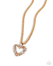Load image into Gallery viewer, Paparazzi Romance is a Bonus - Gold Necklace