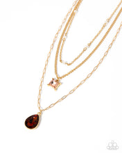 Load image into Gallery viewer, Paparazzi Giddy Glitter - Brown Necklace