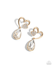 Load image into Gallery viewer, Paparazzi Coupling Up - Gold Earrings