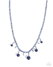 Load image into Gallery viewer, Paparazzi Shimmery Safeguard - Blue Necklace