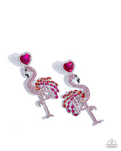Load image into Gallery viewer, Paparazzi Flamingo Freestyle - Pink Earrings