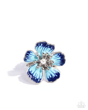 Load image into Gallery viewer, Paparazzi Floral Fit - Blue Ring