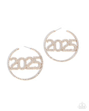 Load image into Gallery viewer, Paparazzi This is Gonna Be My Year - Gold Earrings