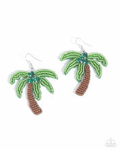 Load image into Gallery viewer, Paparazzi Pampered Palm Tree - Green Earrings