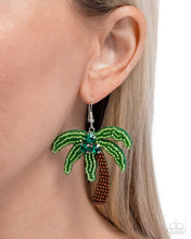 Load image into Gallery viewer, Paparazzi Pampered Palm Tree - Green Earrings