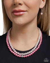 Load image into Gallery viewer, Paparazzi Pearly Paladin - Pink Necklace