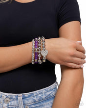 Load image into Gallery viewer, Paparazzi Poetically Plush - Purple Bracelet