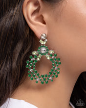 Load image into Gallery viewer, Paparazzi Opalescent Opulence - Green Earrings