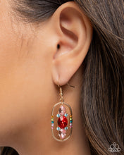 Load image into Gallery viewer, Paparazzi Sit and Stare - Red Earrings