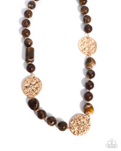Load image into Gallery viewer, Paparazzi Contemplative Chic - Brown Necklace