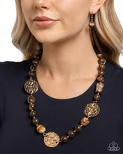 Load image into Gallery viewer, Paparazzi Contemplative Chic - Brown Necklace