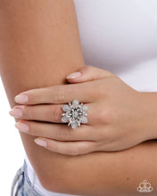 Load image into Gallery viewer, Paparazzi Petaled Premonition - White Ring