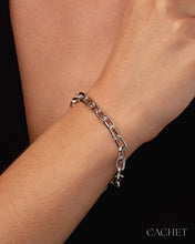 Load image into Gallery viewer, Paparazzi Cache Eraé - Rhodium Bracelet
