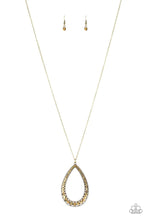Load image into Gallery viewer, Paparazzi Big Ticket Twinkle - Brass Necklace