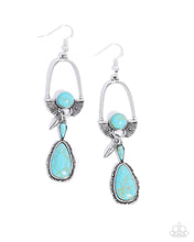 Load image into Gallery viewer, Paparazzi Badlands Basic - Blue Earrings