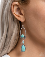 Load image into Gallery viewer, Paparazzi Badlands Basic - Blue Earrings