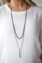 Load image into Gallery viewer, Paparazzi Keep Your Eye On The Pendulum - Copper Necklace
