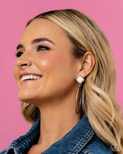 Load image into Gallery viewer, Paparazzi Canyon Circlet - White Earrings
