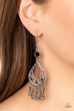 Load image into Gallery viewer, Paparazzi Viva La DIVA - Black Earrings