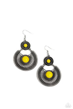 Load image into Gallery viewer, Paparazzi A Wild Bunch - Yellow Earrings