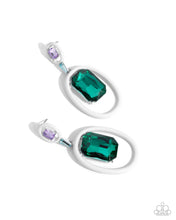 Load image into Gallery viewer, Paparazzi Dipped In Dazzle - White Earrings