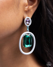 Load image into Gallery viewer, Paparazzi Dipped In Dazzle - White Earrings