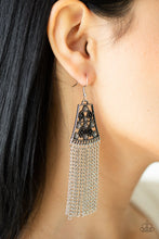 Load image into Gallery viewer, Paparazzi Cleopatra Allure - Black Earrings