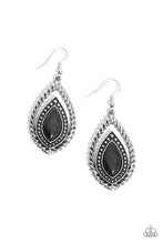 Load image into Gallery viewer, Paparazzi Twisted Trailblazer - Black Earrings