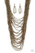 Load image into Gallery viewer, Paparazzi Dauntless Dazzle - Brass Necklace