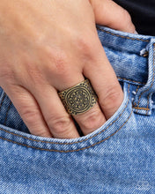 Load image into Gallery viewer, Paparazzi Elegant Engravement - Brass Ring