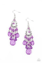 Load image into Gallery viewer, Paparazzi Paid Vacation - Purple Earrings
