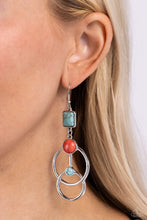 Load image into Gallery viewer, Paparazzi Interlocked Influence - Blue Earrings