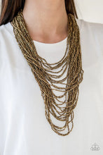 Load image into Gallery viewer, Paparazzi Dauntless Dazzle - Brass Necklace