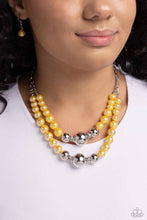 Load image into Gallery viewer, Paparazzi Ballroom Balance - Yellow Necklace