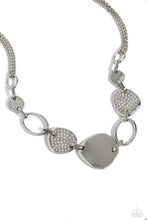 Load image into Gallery viewer, Paparazzi Asymmetrical Attention - White Necklace