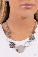 Load image into Gallery viewer, Paparazzi Asymmetrical Attention - Silver Necklace