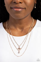 Load image into Gallery viewer, Paparazzi Trendy Twinkle - Rose Gold Necklace