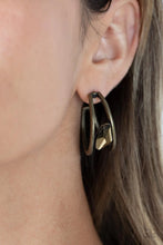 Load image into Gallery viewer, Paparazzi Unrefined Reverie - Brass Earrings