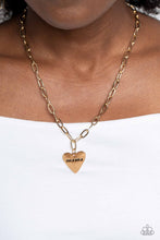 Load image into Gallery viewer, Paparazzi Mama Can’t Buy You Love - Gold Necklace