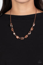 Load image into Gallery viewer, Paparazzi Emerald Envy - Copper Necklace