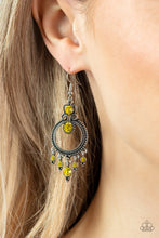 Load image into Gallery viewer, Paparazzi Palace Politics - Yellow Earrings