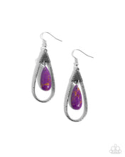 Load image into Gallery viewer, Paparazzi Neatly Natural - Purple Earrings