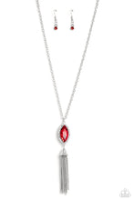 Load image into Gallery viewer, Paparazzi Tassel Tabloid - Red Necklace