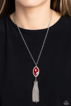 Load image into Gallery viewer, Paparazzi Tassel Tabloid - Red Necklace
