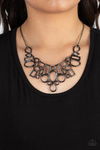 Load image into Gallery viewer, Paparazzi Geometric Grit - Black Necklace