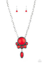 Load image into Gallery viewer, Paparazzi Geographically Gorgeous - Red Necklace