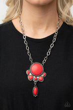 Load image into Gallery viewer, Paparazzi Geographically Gorgeous - Red Necklace