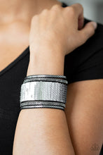 Load image into Gallery viewer, Paparazzi VINTAGE VAULT "Heads Or MERMAID Tails" Silver Wrap Bracelet Paparazzi Jewelry