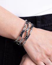 Load image into Gallery viewer, Paparazzi "Cross Country" Black Bracelet Paparazzi Jewelry